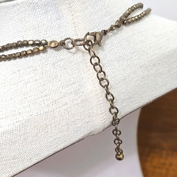 COPPER & BRASS ARTISAN CRAFTED PENDANT NECKLACE & MATCHING EARRINGS - Picture 5 of 5